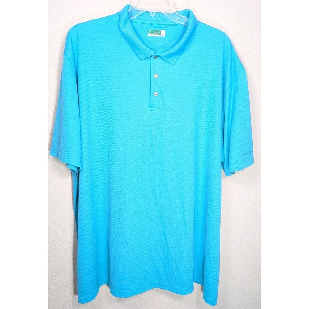 Ben Hogan Performance Polo Shirt 4XL Aqua Turquoise‎ Golf